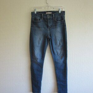 Levi's Blue 311 Shaping Skinny 28 Denim Cotton Blend Jeans